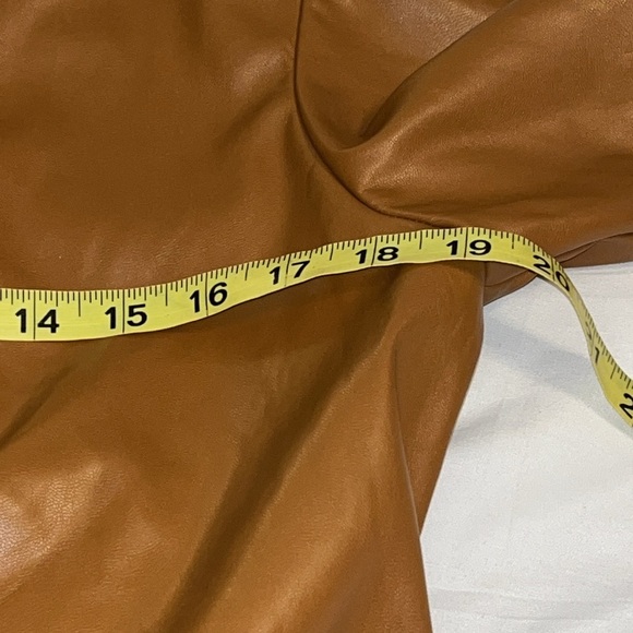 Fashion Nova Tan Here I Come PU Leather Mini Dress - Camel size medium - Picture 6 of 8